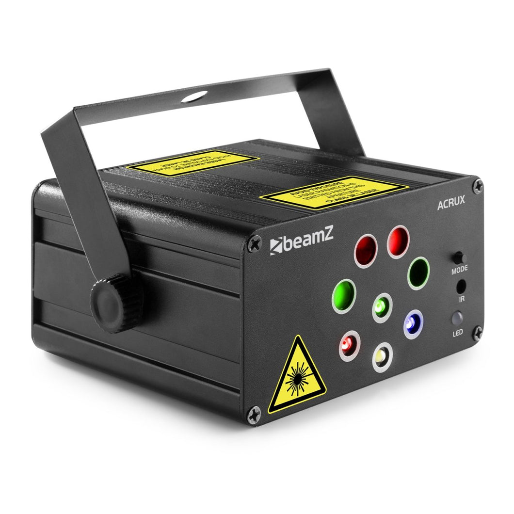 BEAMZ – ACRUX QUATRO R/G PARTY LASER SYSTEM WITH RGBW LEDS