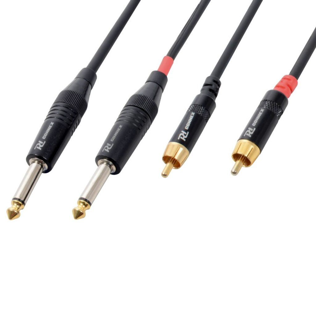 PD Connex – 2X6.3 Mono Jack – 2XRCA Male