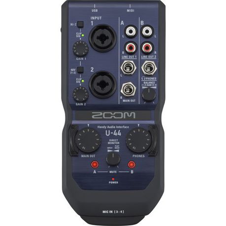 Zoom U44 Handy 4-In/4-Out Audio Interface Recorder