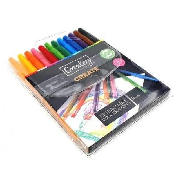 Croxley Retractable Wax Crayon Pack