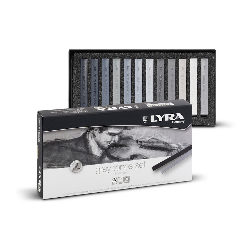 LYRA Pastels Soft Grey Tones Set of 12