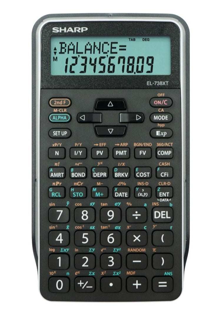 Sharp EL-738XTB Business and Financial Calculator