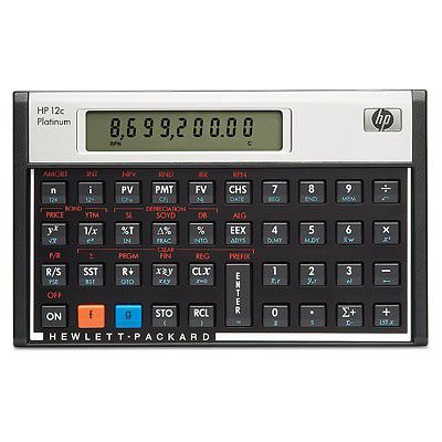 HP 12C Platinum Financial Calculator