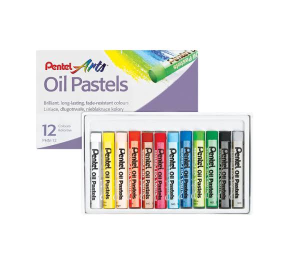 Pentel Oil Pastels 12'S