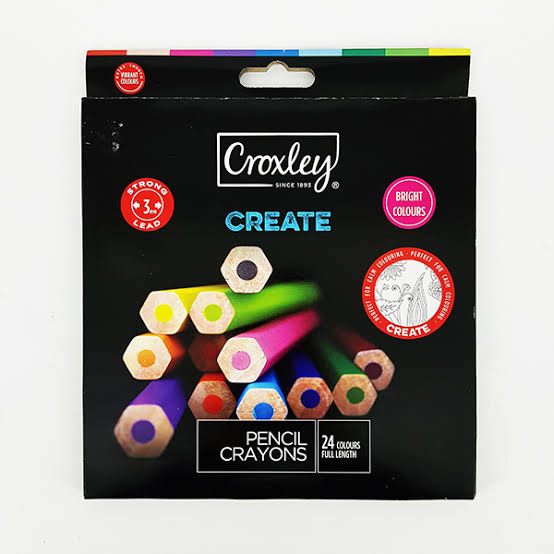 Full Length Pencil Crayons 24s - Croxley