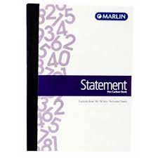 MARLIN A5 STATEMENT DUPLICATE BOOK
