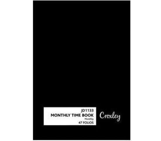 Croxley monthly time book A5 JD1133