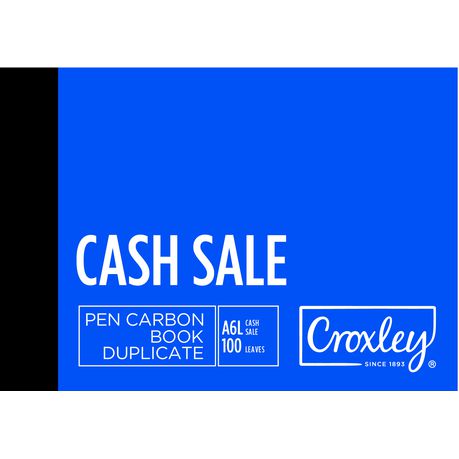 Croxley cash sale duplicate JD16CS