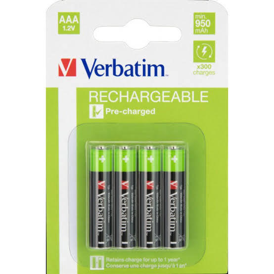 Verbatim AAA Rechargeable 4pack