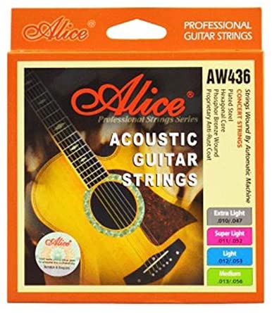 Guitar strings AW436 Acoustic Alice super light