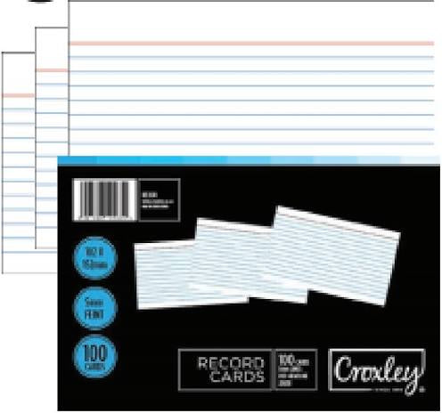 Croxley record cards 127x203mm JD639