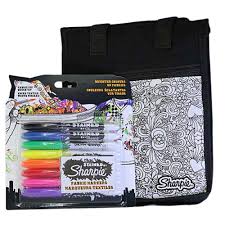 SHARPIE STAINED FABRIC MARKERS ASS COLOUR(8) + FREE LUNCH BAG